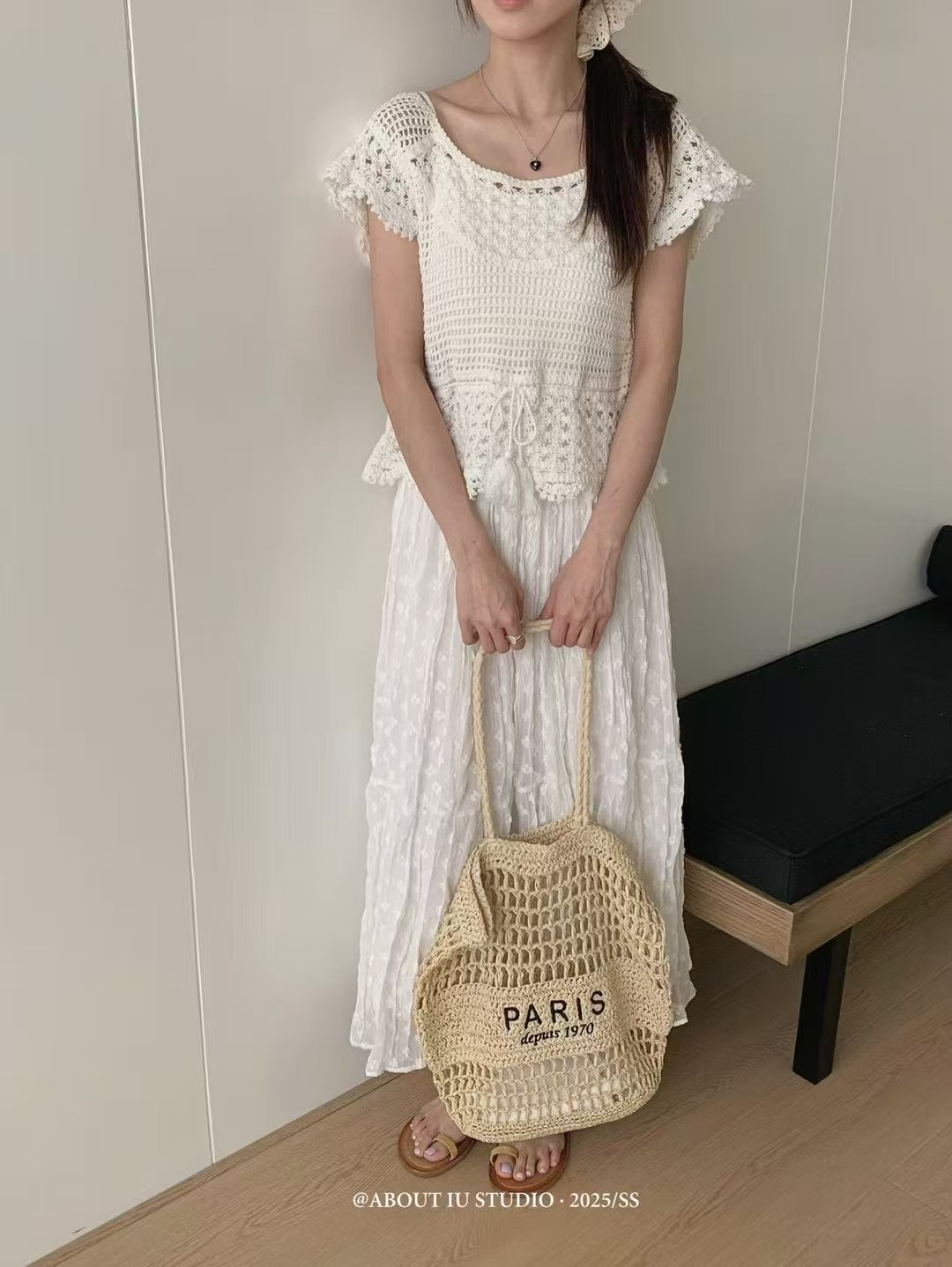 ANGE東大門㊣直郵女裝新品真品職業熱賣時尚25春夏休閑針織衫ANGE針織衫