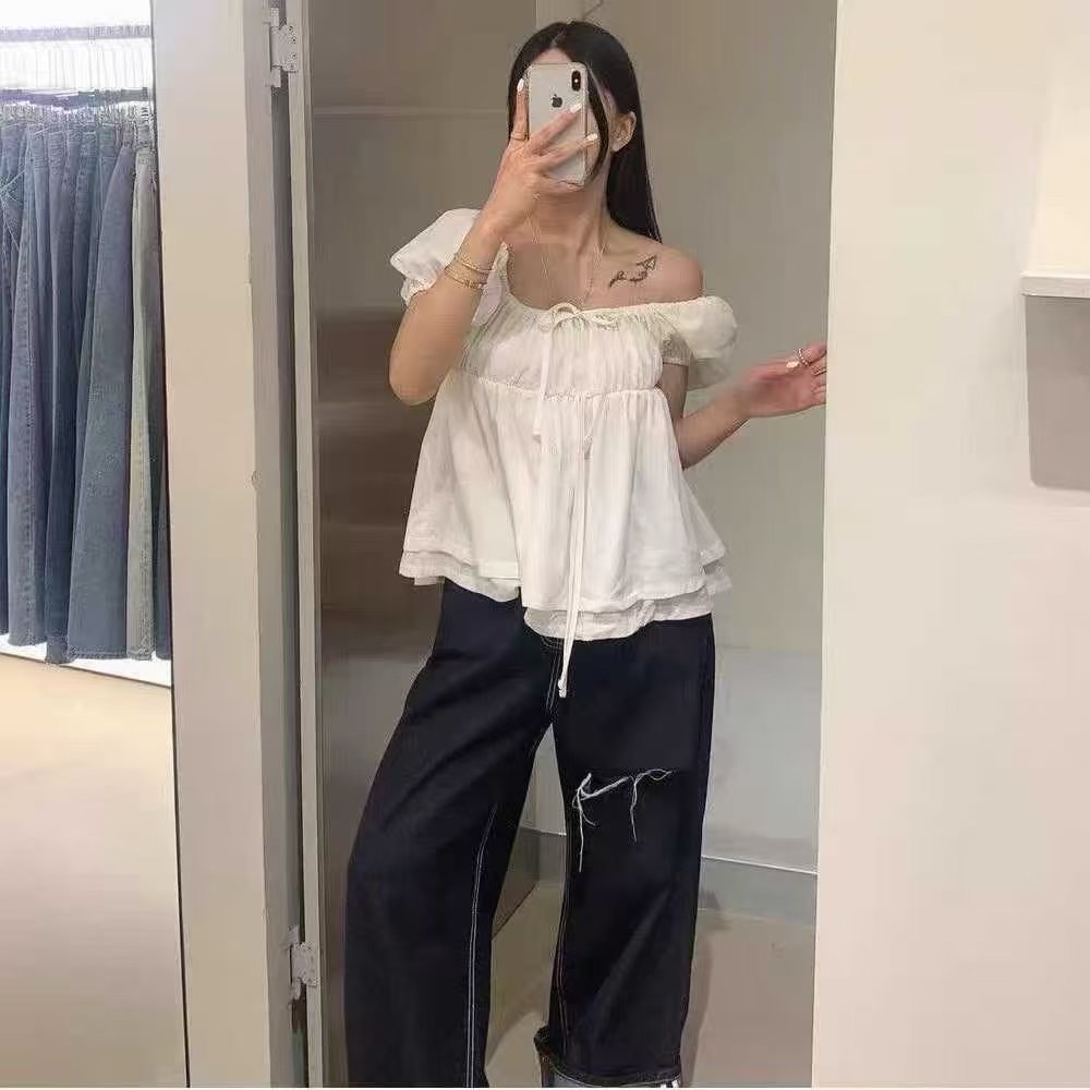ANGE東大門㊣直郵女士新品熱賣休閑時尚真品推薦襯衫蕾絲衫ANGE襯衫/蕾絲衫