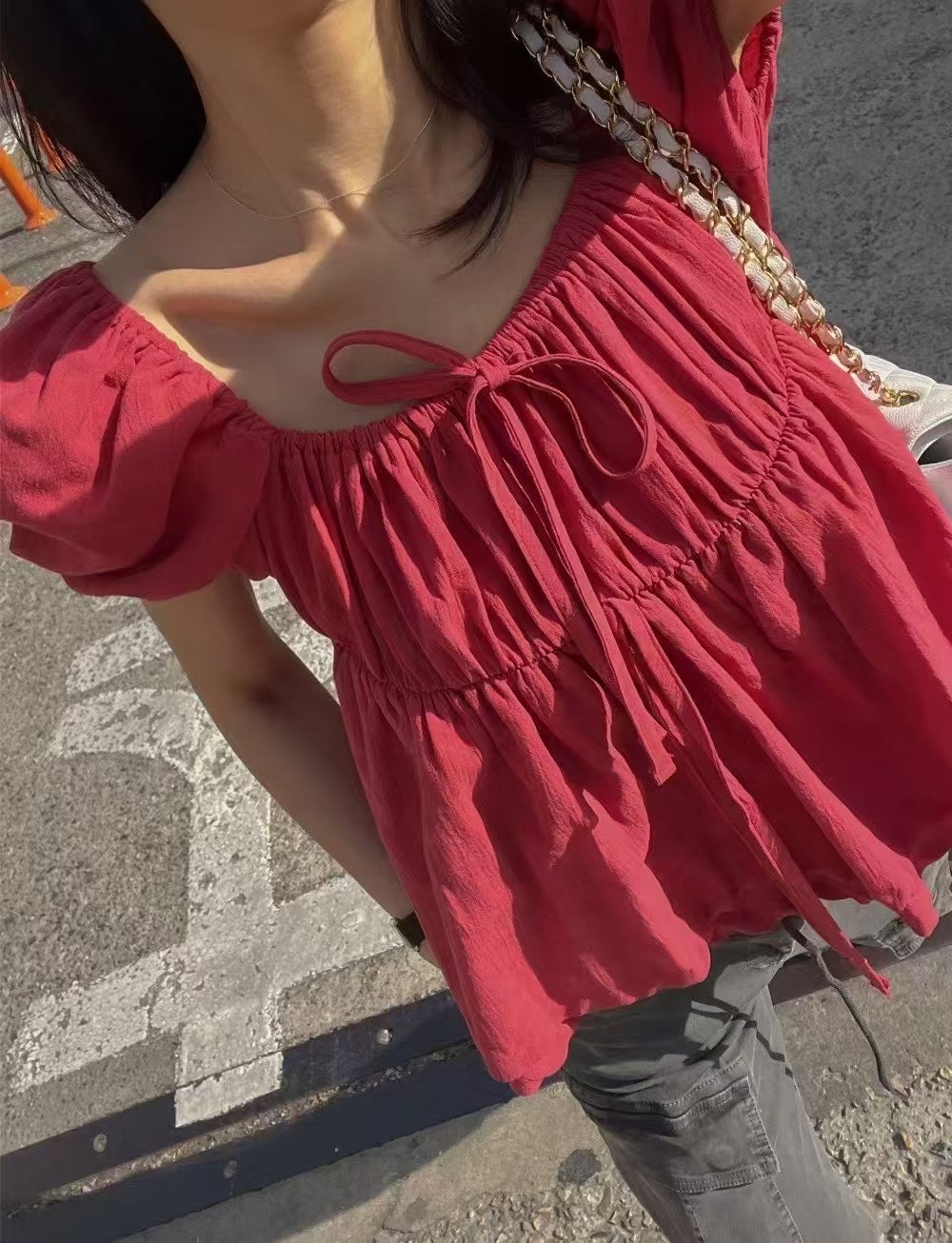 ANGE東大門㊣直郵女士新品熱賣休閑時尚真品推薦襯衫蕾絲衫ANGE襯衫/蕾絲衫