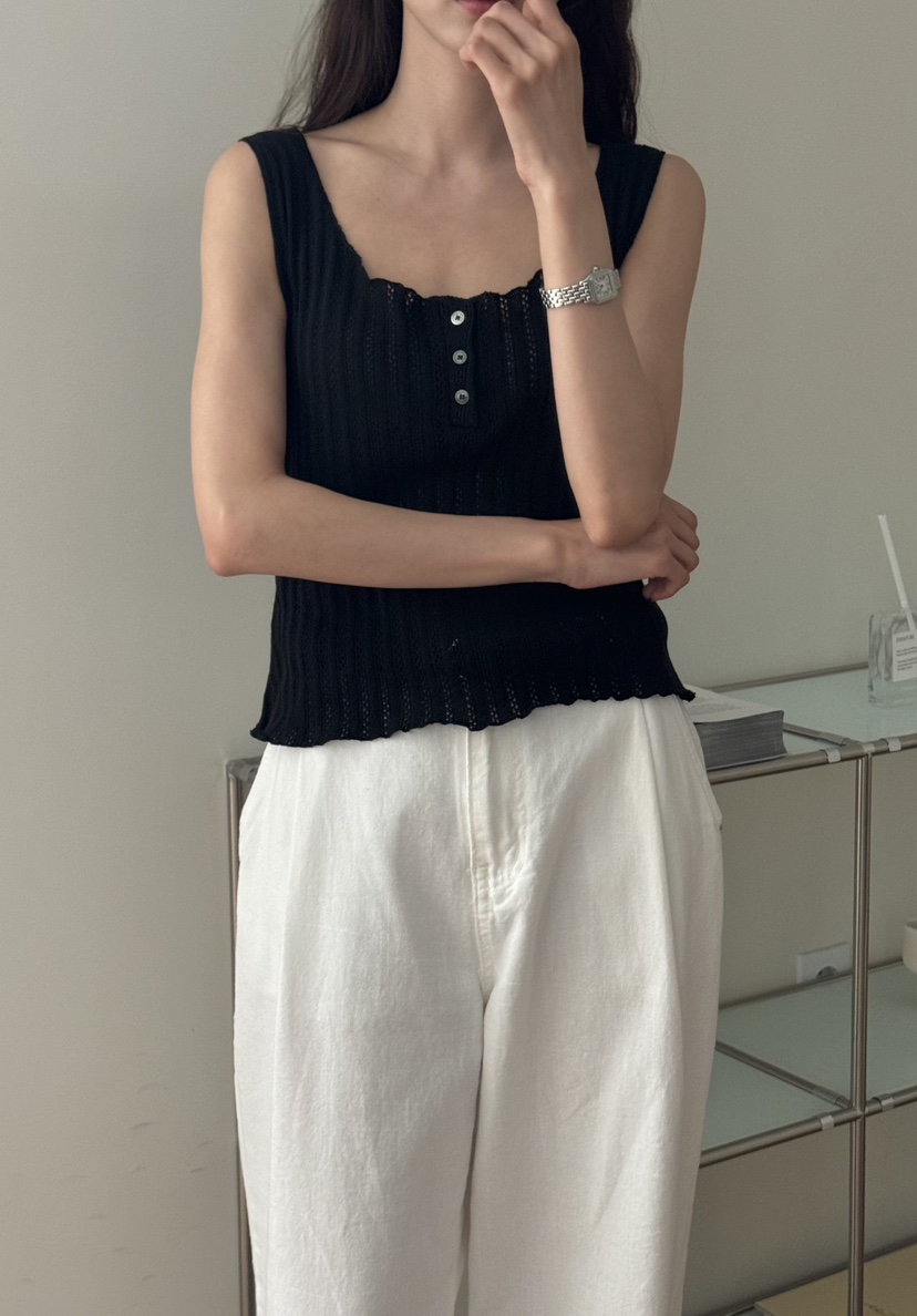 TIZZI韓國直郵㊣女裝新款人氣真品25春夏時尚職業推薦吊帶背心TIZZI吊帶/背心