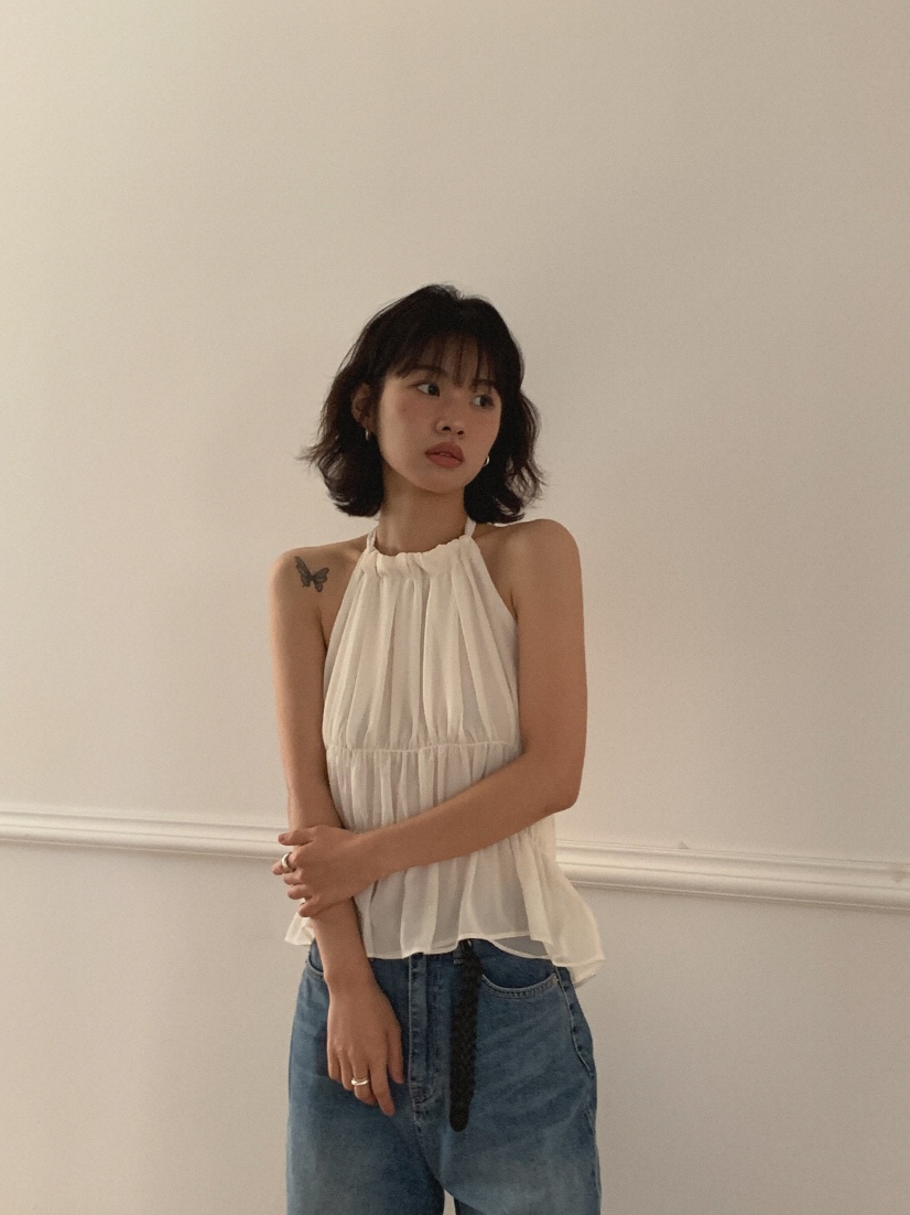 SLAT韓國代購㊣女裝新款推薦時尚25春夏熱賣人氣休閑吊帶背心SLAT吊帶/背心