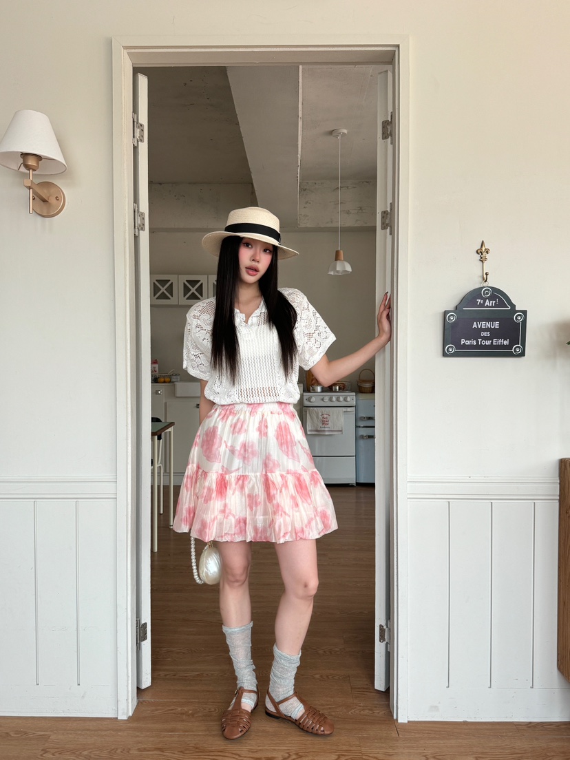 MAISONDEGLORY東大門㊣實拍女裝新品休閑25春夏職業針織衫蕾絲MAISON DE GLORY針織衫