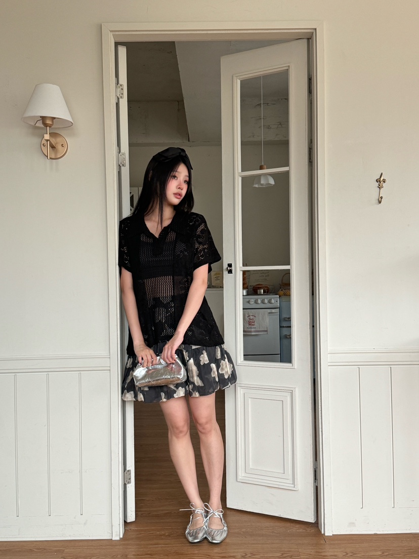MAISONDEGLORY東大門㊣實拍女裝新品休閑25春夏職業針織衫蕾絲MAISON DE GLORY針織衫
