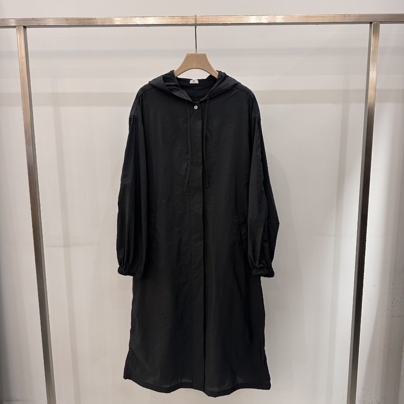 THE EYL東大門㊣實拍女士新品人氣時尚真品25春夏長款風衣THE EYL長款風衣圖色2