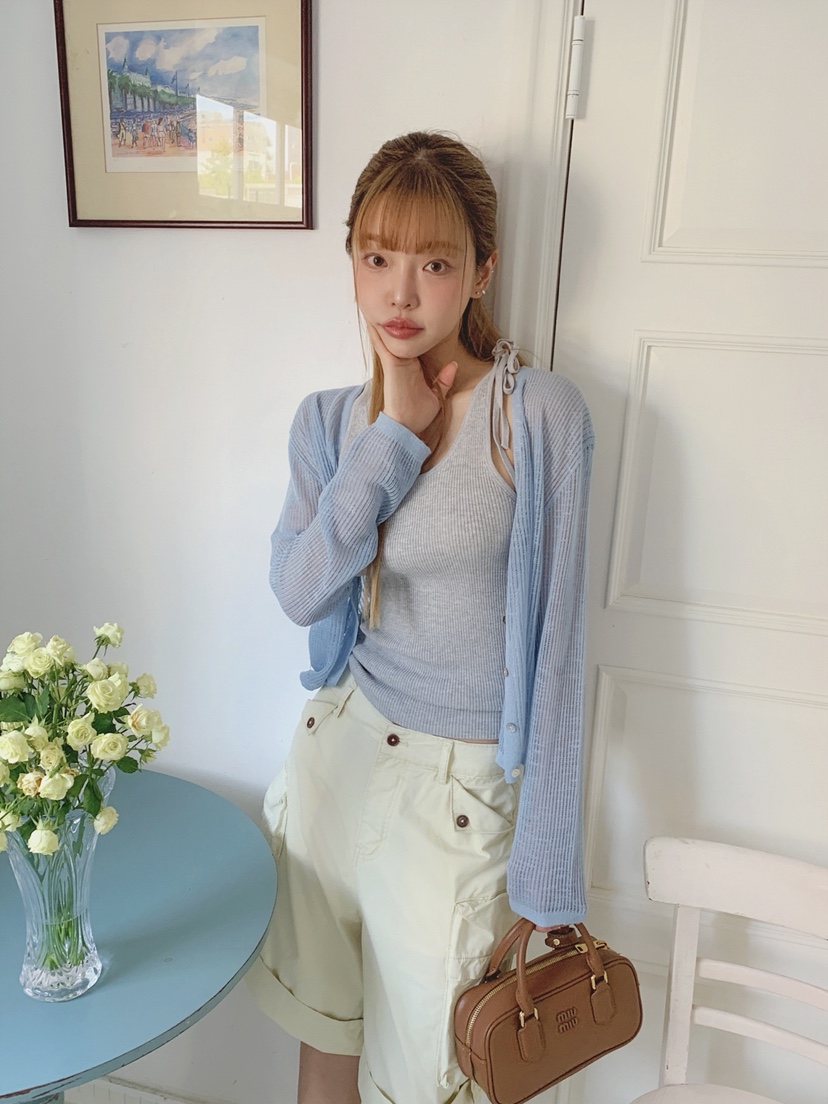 JKICHI韓國直郵㊣女裝新款職業真品熱賣25春夏休閑推薦針織衫JKICHI針織衫