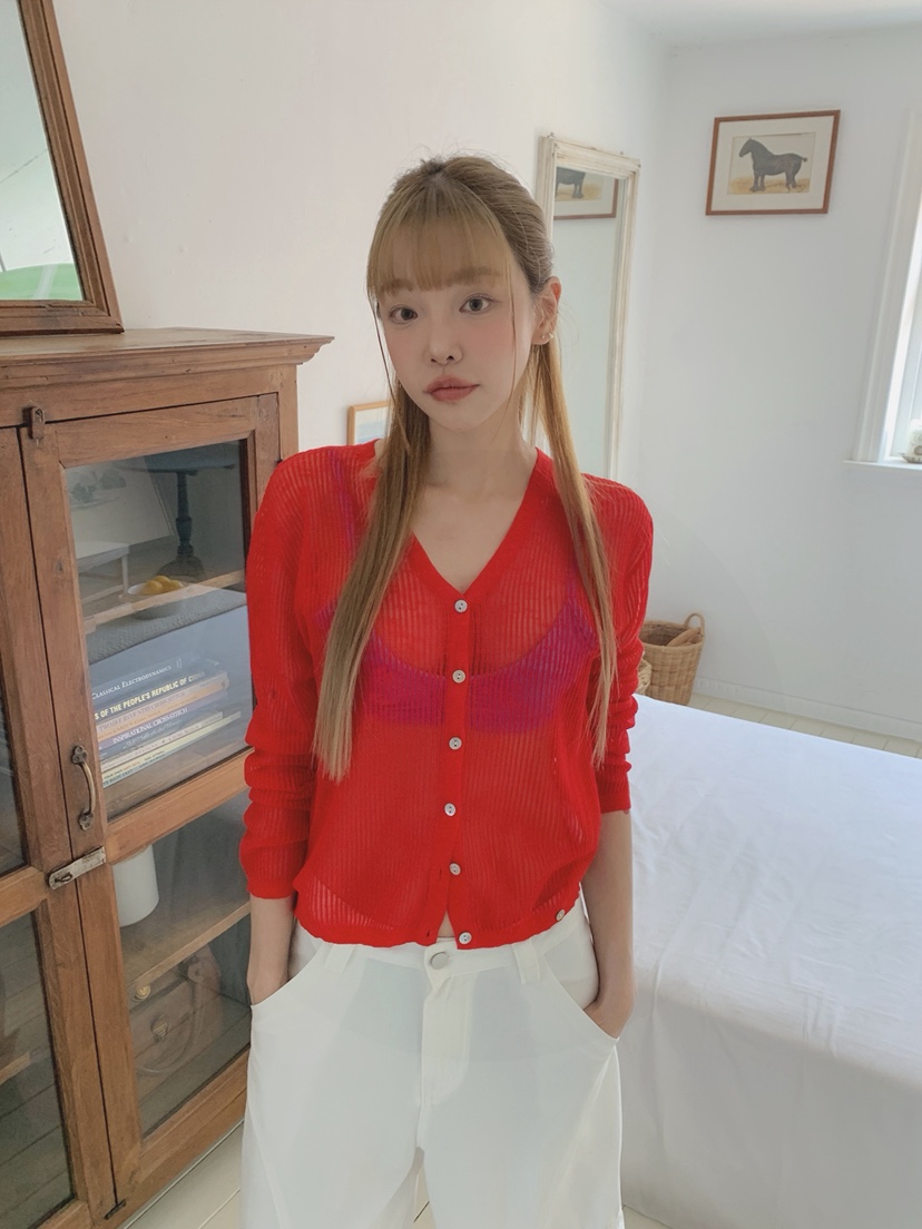 JKICHI韓國直郵㊣女裝新款職業真品熱賣25春夏休閑推薦針織衫JKICHI針織衫圖色2