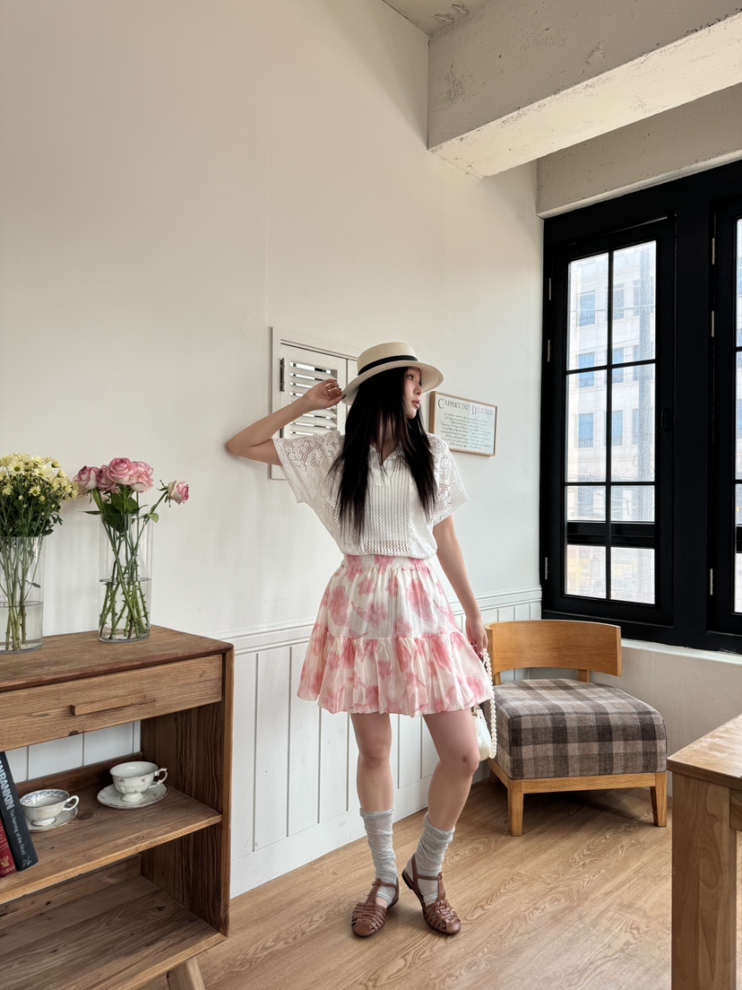 MAISONDEGLORY東大門㊣直郵女士新款時尚25春夏休閑真品短裙MAISON DE GLORY短裙