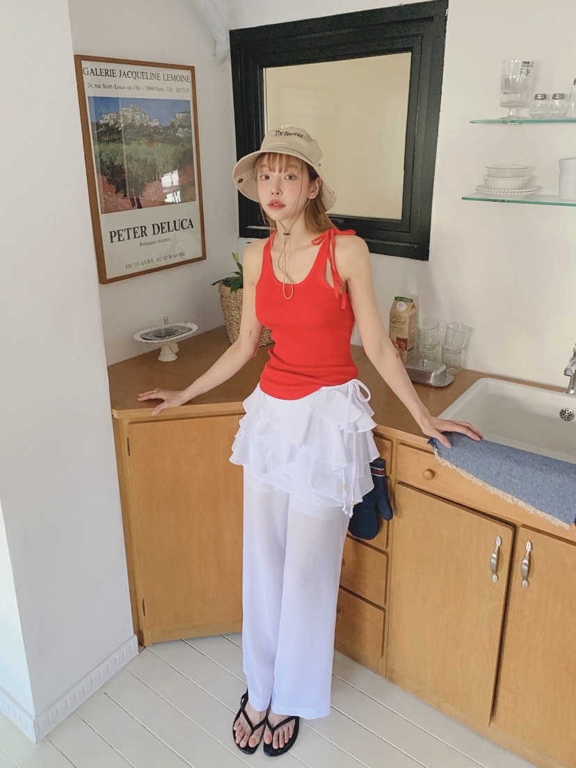 JKICHI韓國直郵㊣女裝新款職業休閑推薦真品25春夏吊帶背心JKICHI吊帶/背心