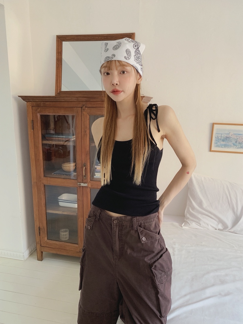 JKICHI韓國直郵㊣女裝新款職業休閑推薦真品25春夏吊帶背心JKICHI吊帶/背心