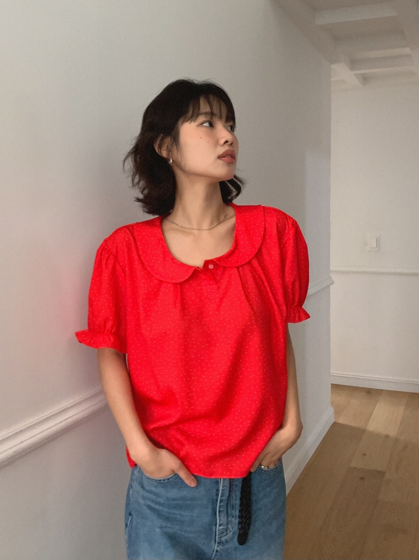 SLAT韓國直郵㊣女士新款時尚休閑熱賣職業推薦真品襯衫蕾絲衫SLAT襯衫/蕾絲衫