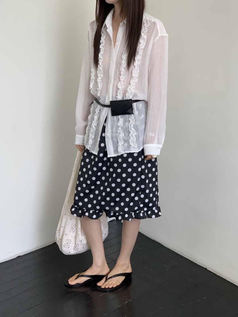 VAARA東大門㊣直郵女士新款熱賣職業時尚25春夏人氣襯衫蕾絲衫VAARA襯衫/蕾絲衫