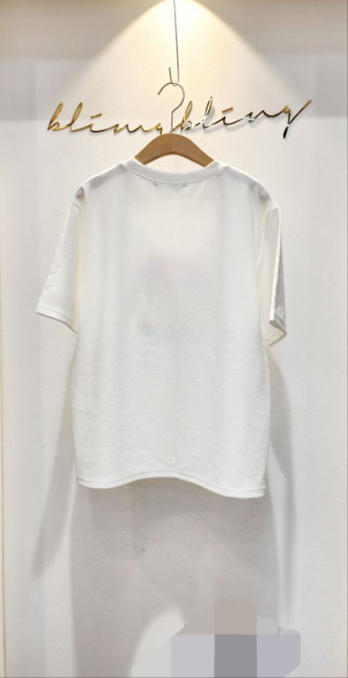 BLING BLING-S東大門㊣實拍女裝新品真品職業推薦25春夏T恤BLING BLING-ST恤