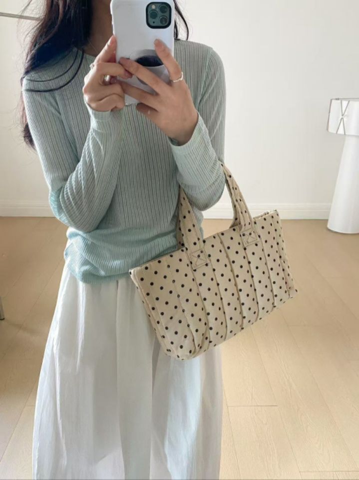 TROUVAILLE東大門㊣實拍女裝新品真品休閑時尚職業25春夏手提包TROUVAILLE手提包圖色4