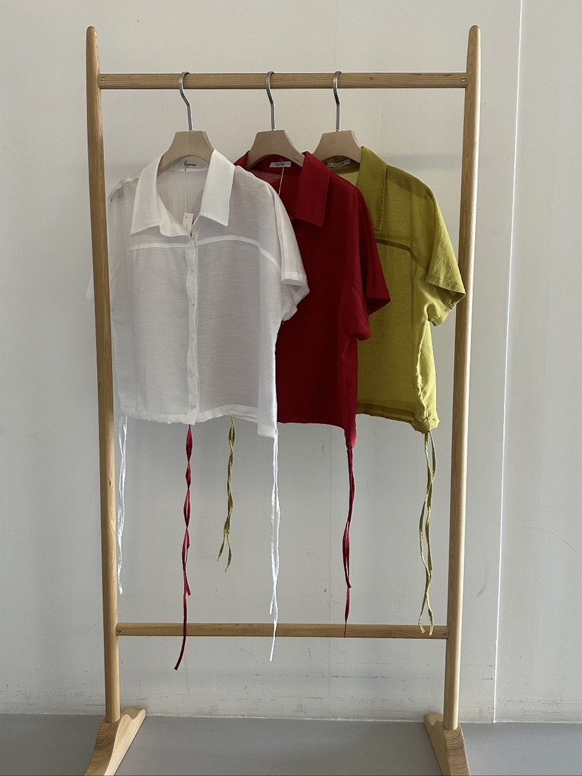 B_GARDER韓國代購㊣女裝新品休閑真品25春夏人氣襯衫蕾絲衫B.GARDER襯衫/蕾絲衫