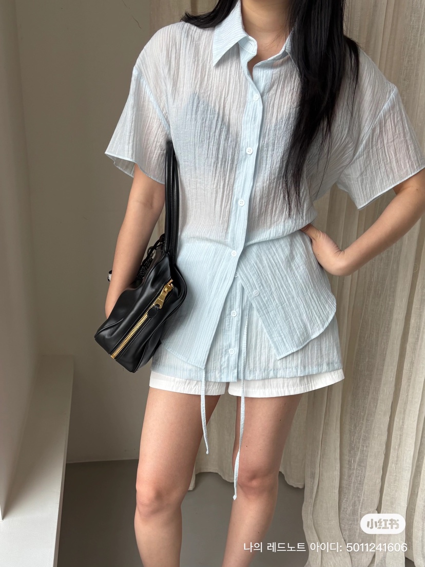 Verbena東大門㊣代購女裝新品25春夏真品職業推薦襯衫蕾絲衫Verbena襯衫/蕾絲衫