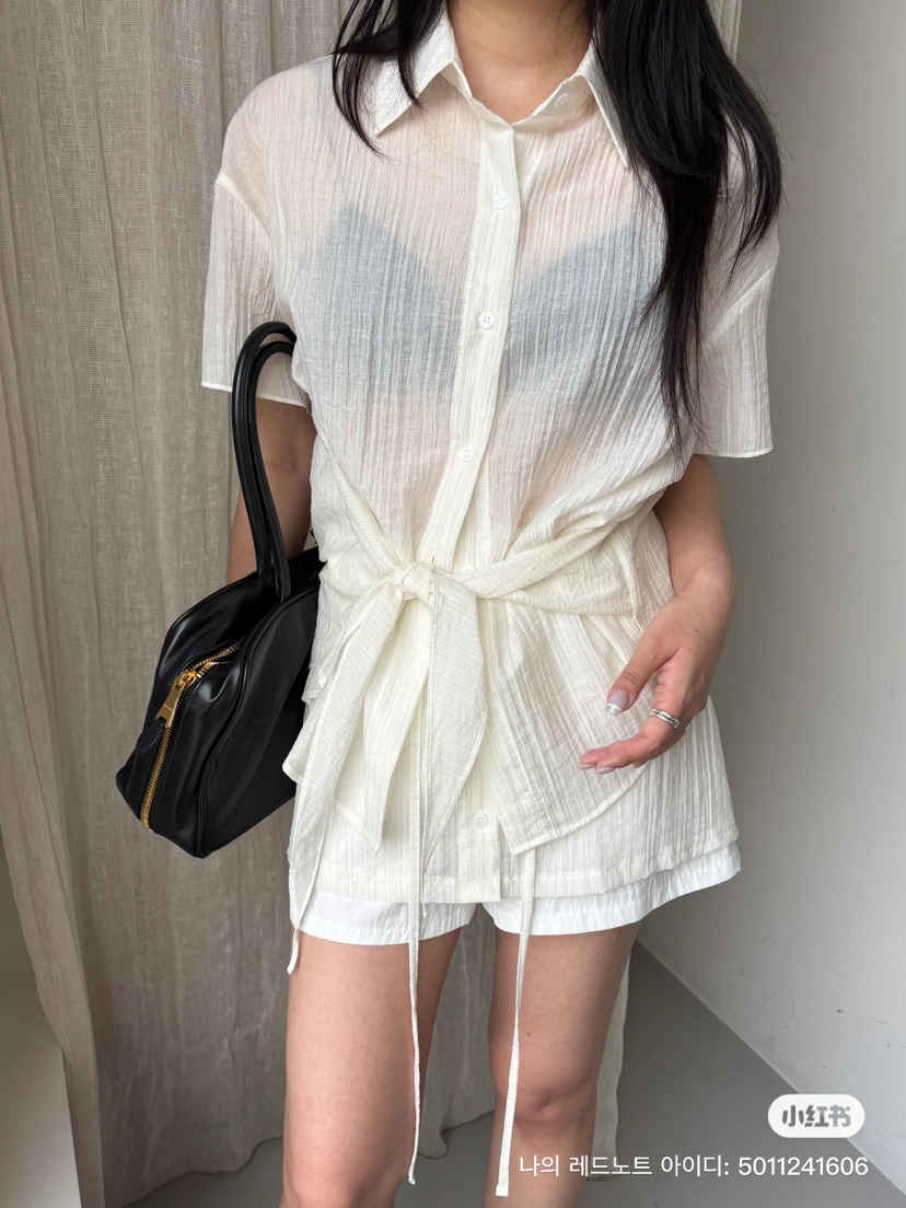 Verbena東大門㊣代購女裝新品25春夏真品職業推薦襯衫蕾絲衫Verbena襯衫/蕾絲衫