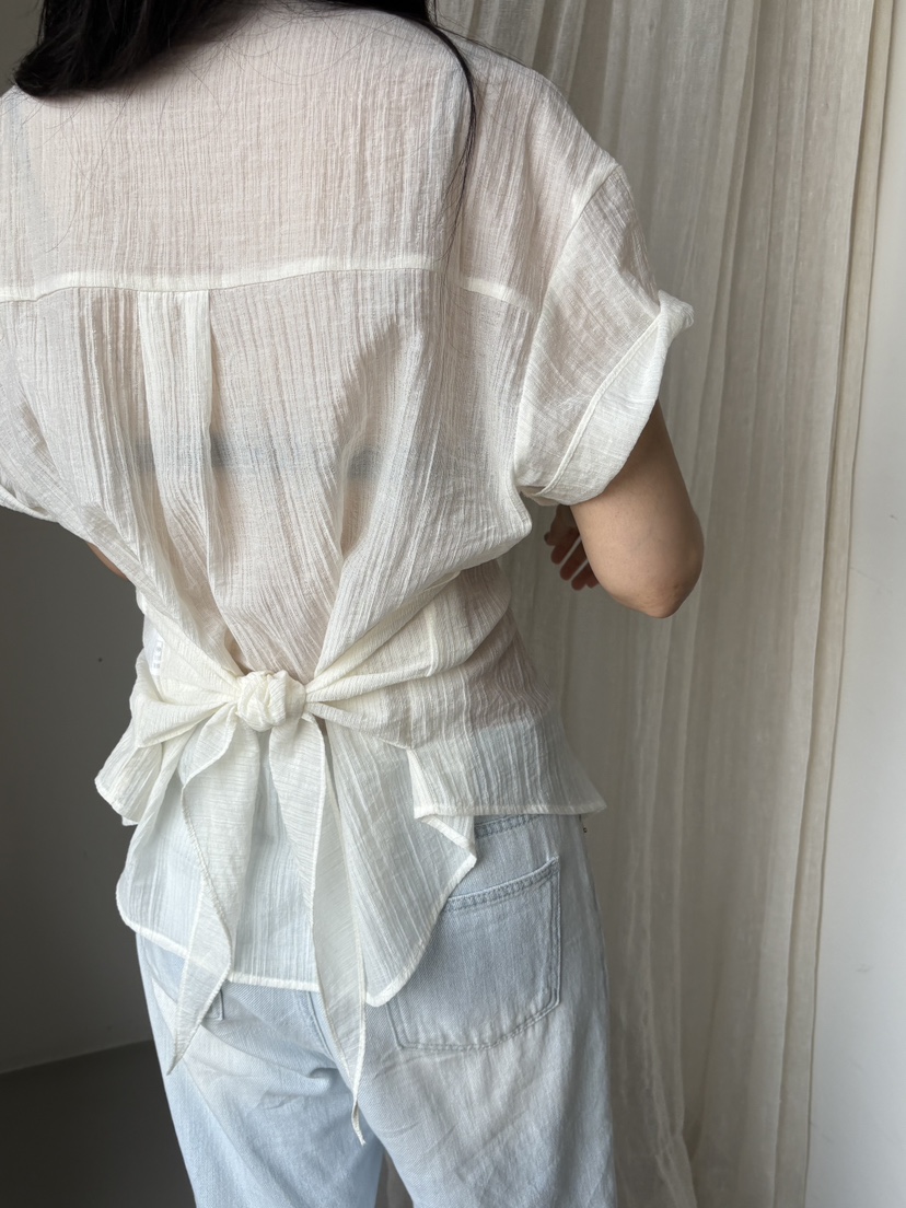 Verbena東大門㊣代購女裝新品25春夏真品職業推薦襯衫蕾絲衫Verbena襯衫/蕾絲衫