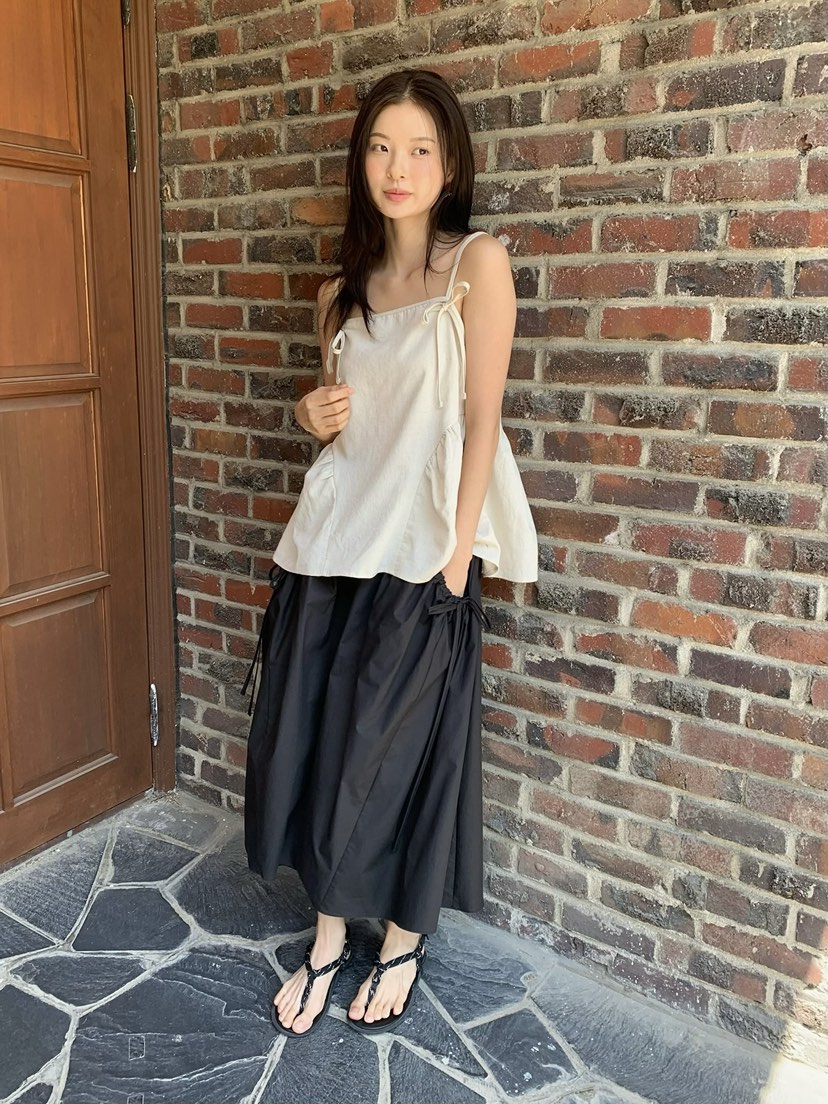LOVE MY SANTA韓國直郵㊣女裝新品熱賣25春夏時尚吊帶背心Santa/LOVE MY SANTA吊帶/背心