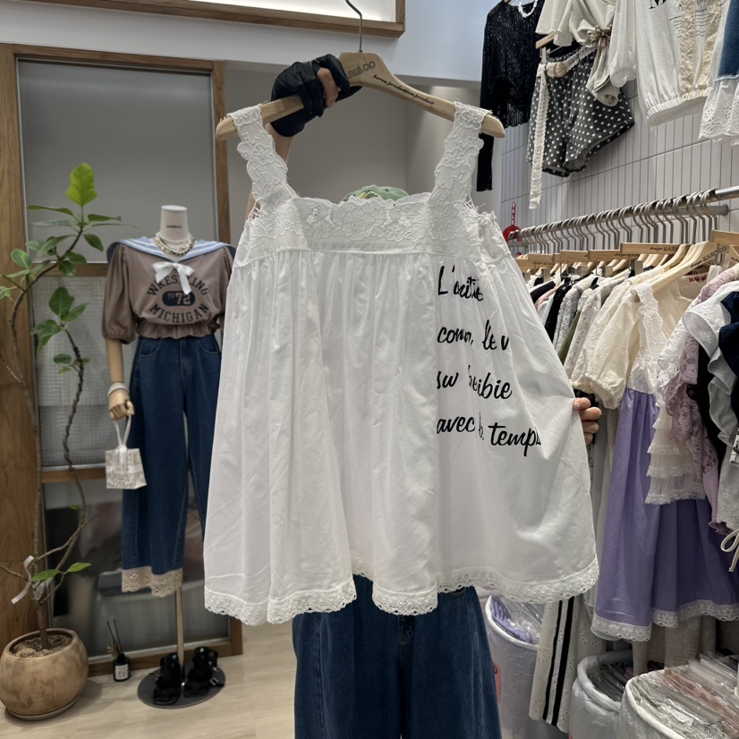 MARI CO韓國直郵㊣女裝新款人氣25春夏真品時尚熱賣吊帶背心MARI CO吊帶/背心