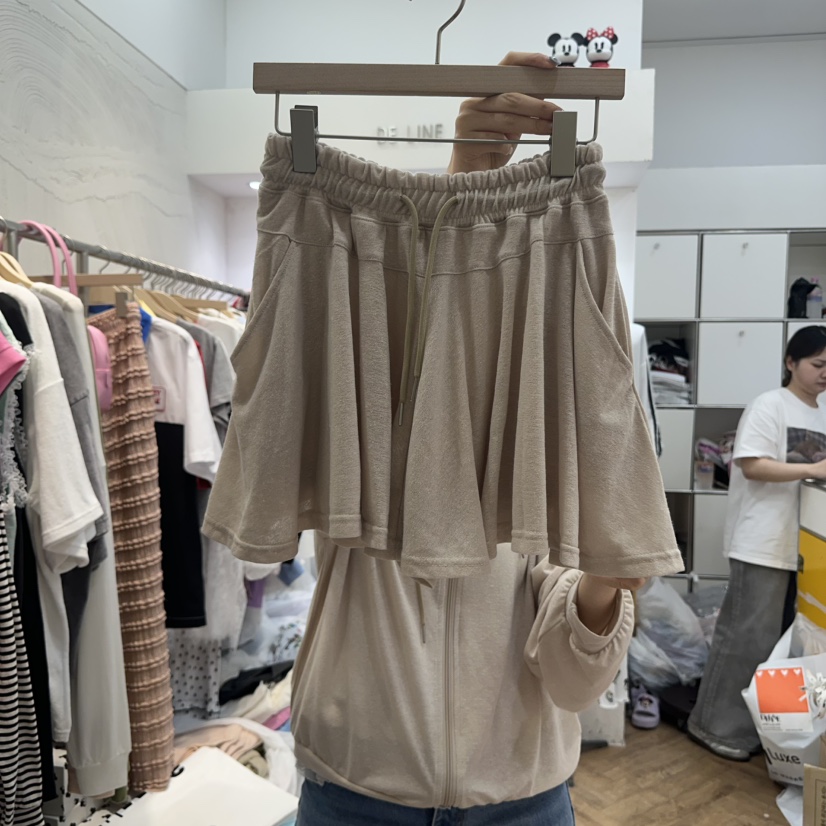 DE LINE東大門㊣代購女裝新品人氣真品職業休閑25春夏裙褲亞麻DE LINE裙褲圖色2