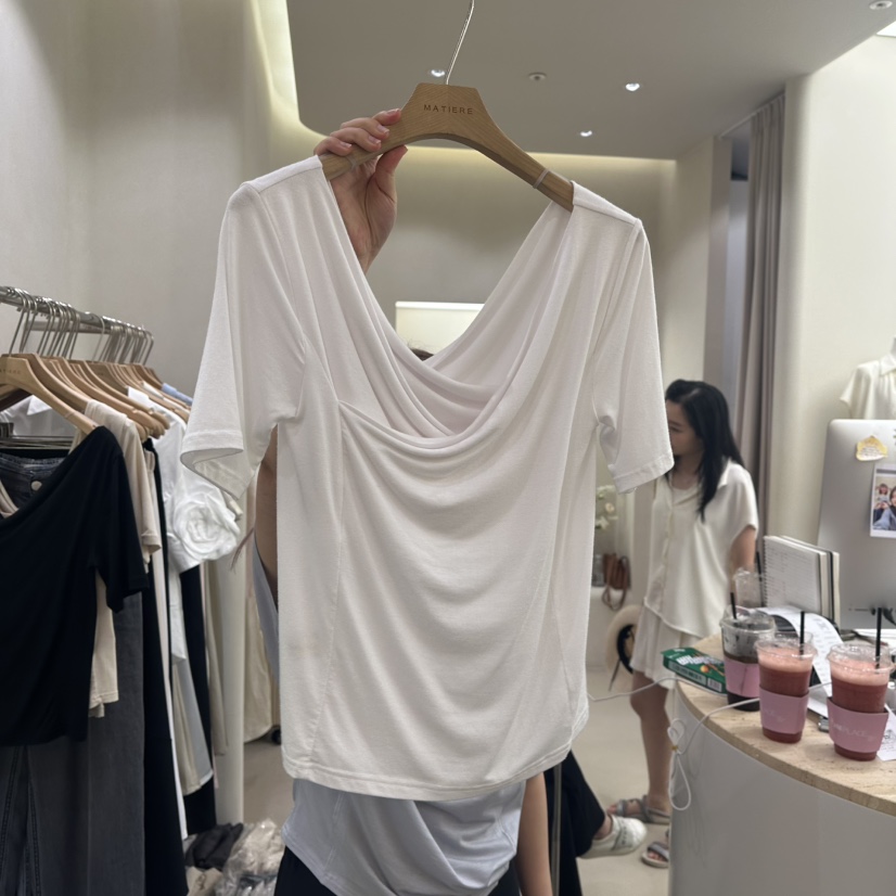 MATIERE東大門㊣代購女裝新品25春夏推薦時尚熱賣真品休閑T恤MATIERET恤圖色1