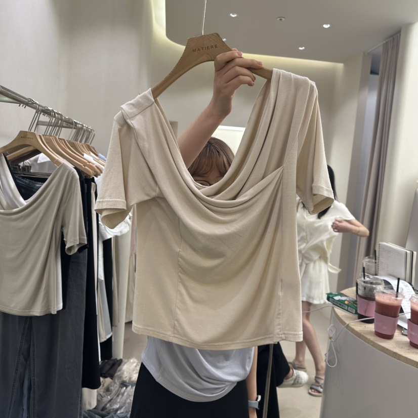 MATIERE東大門㊣代購女裝新品25春夏推薦時尚熱賣真品休閑T恤MATIERET恤圖色3