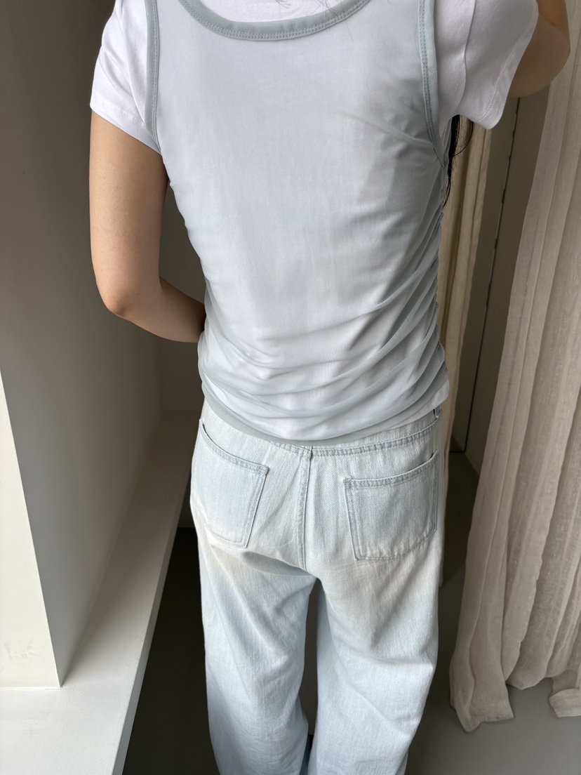 Verbena韓國代購㊣女士新品熱賣25春夏時尚休閑推薦T恤網眼VerbenaT恤