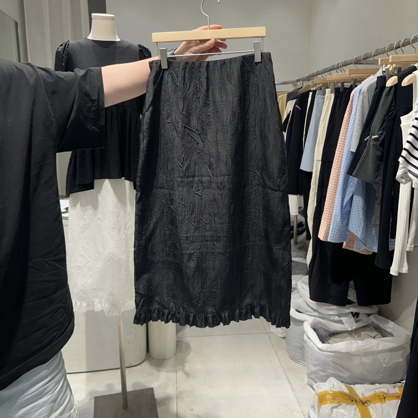 VENICE東大門㊣代購女裝新款人氣時尚真品25春夏長裙荷葉邊VENICE長裙