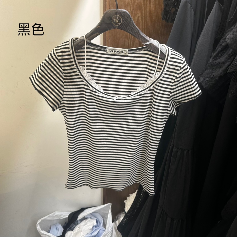 VIRKIN韓國直郵㊣女裝新品時尚職業推薦25春夏人氣真品休閑T恤VIRKINT恤圖色3
