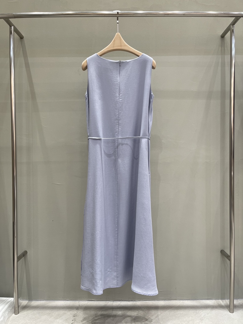 THE MUI韓國代購㊣女裝新款休閑職業人氣真品連衣裙含腰繩Mu:i-A連衣裙
