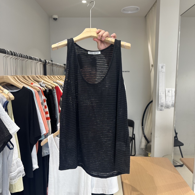 PARIS MATCH韓國代購㊣女士新款人氣推薦熱賣時尚吊帶背心PARIS MATCH吊帶/背心圖色2