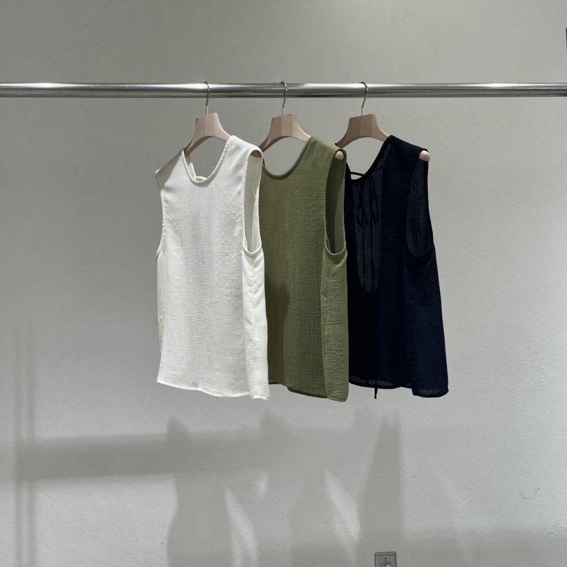 STATEMENT韓國直郵㊣女裝新品時尚25春夏真品休閑職業吊帶背心STATEMENT吊帶/背心