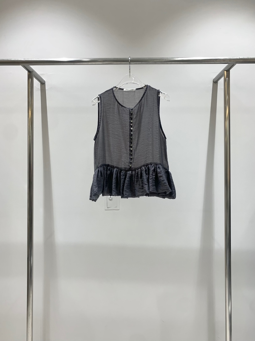 CESTLAVIE東大門㊣直郵女士新品休閑時尚熱賣吊帶背心泡泡袖CESTLAVIE吊帶/背心圖色2