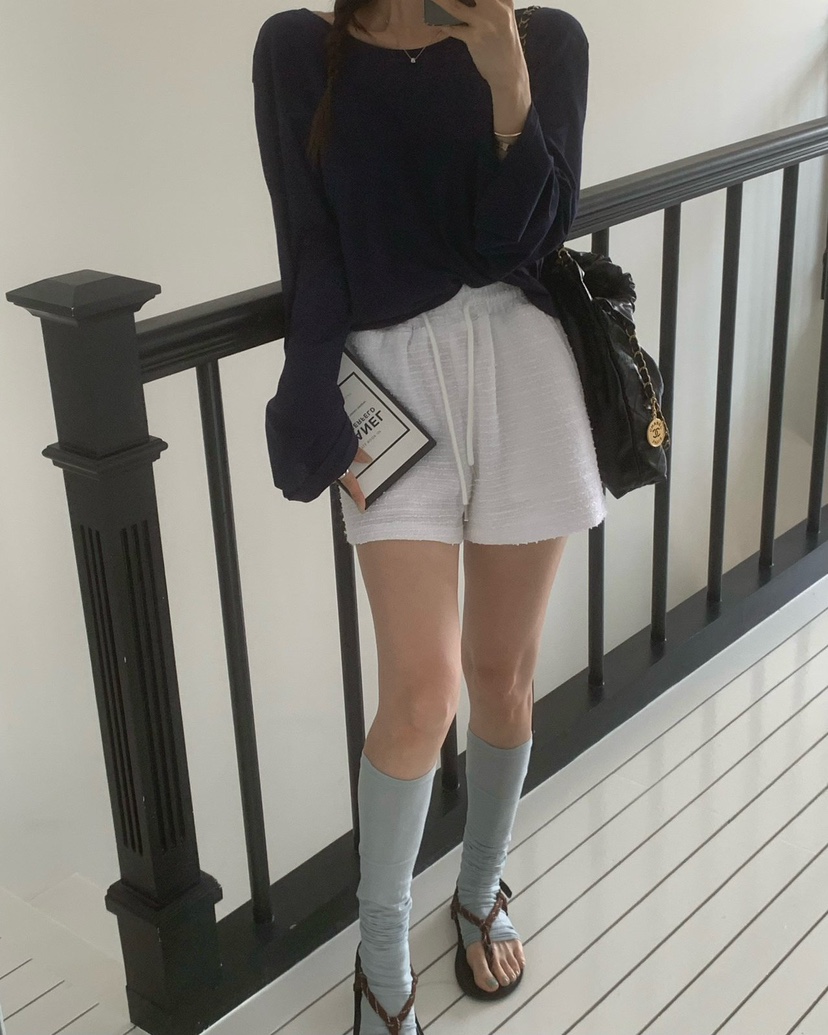 REVE CITE-L東大門㊣直郵女裝新品休閑職業時尚短褲粗花呢REVE CITE短褲