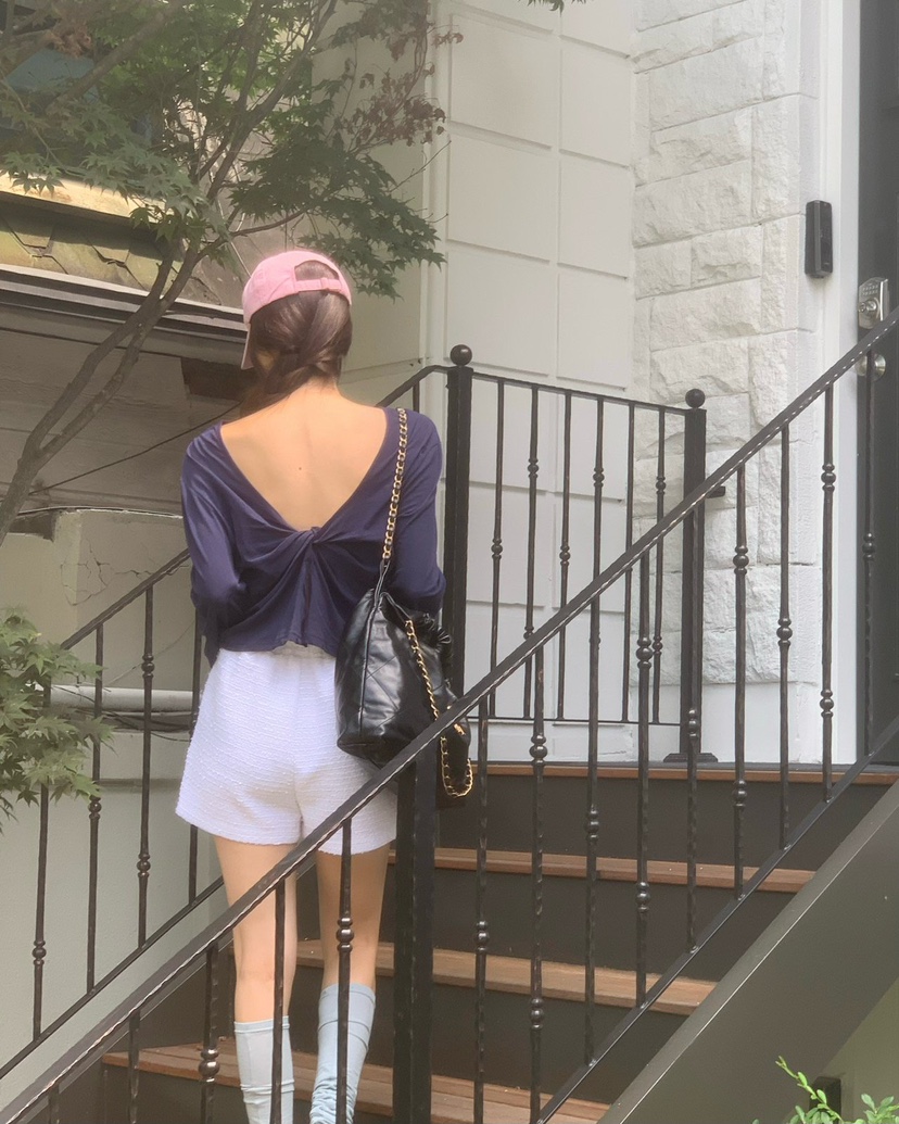 REVE CITE-L東大門㊣直郵女裝新品休閑職業時尚短褲粗花呢REVE CITE短褲