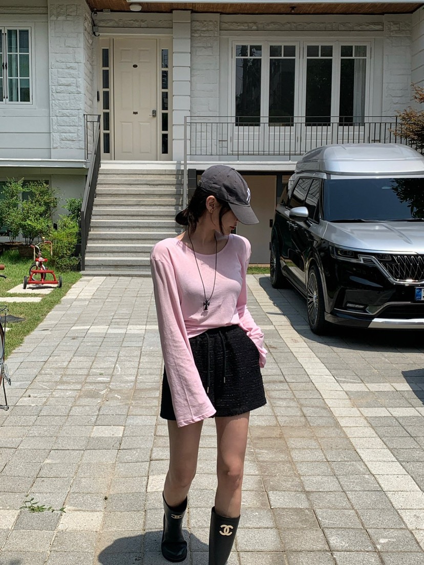 REVE CITE-L東大門㊣直郵女裝新品休閑職業時尚短褲粗花呢REVE CITE短褲