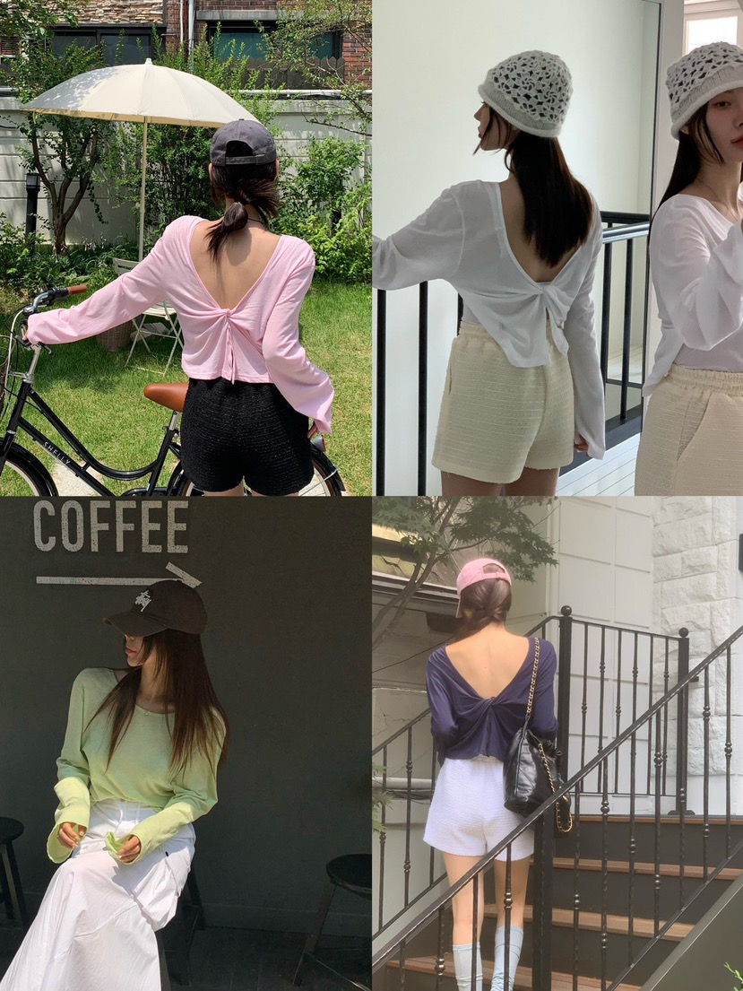 REVE CITE-L韓國直郵㊣女裝新品職業人氣熱賣推薦長袖T恤REVE CITE長袖T恤