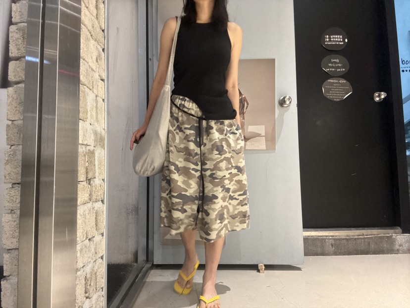FRANC—L韓國代購㊣女裝新款休閑時尚25春夏人氣真品熱賣短褲FRANC短褲