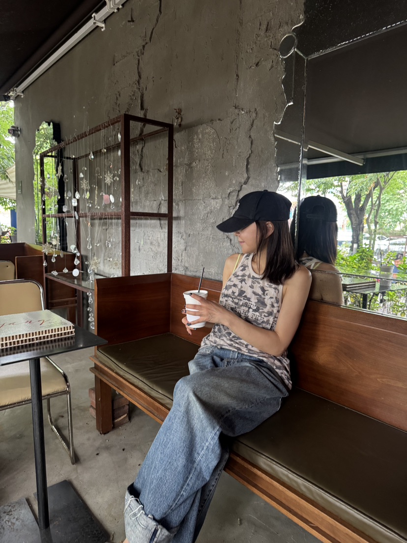FRANC—L韓國代購㊣女裝新品人氣推薦25春夏真品吊帶背心迷彩FRANC吊帶/背心