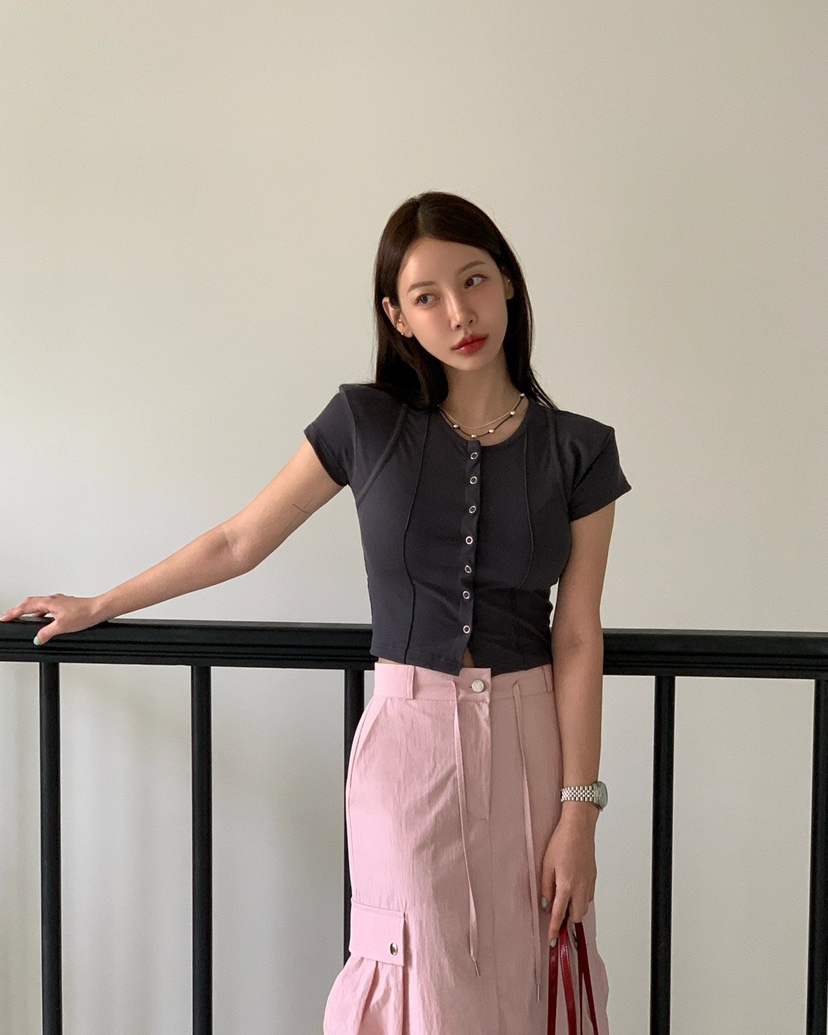 REVE CITE-L東大門㊣代購女士新款真品25春夏休閑T恤鏤空REVE CITET恤