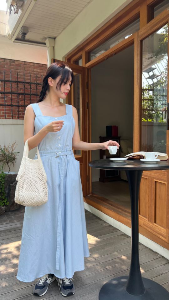 HEY/TO SEWING東大門㊣直郵女裝新款推薦25春夏連衣裙含腰帶BY HEY/TO SEWING連衣裙