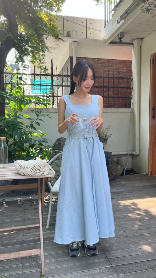 HEY/TO SEWING東大門㊣直郵女裝新款推薦25春夏連衣裙含腰帶BY HEY/TO SEWING連衣裙