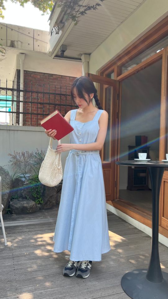 HEY/TO SEWING東大門㊣直郵女裝新款推薦25春夏連衣裙含腰帶BY HEY/TO SEWING連衣裙