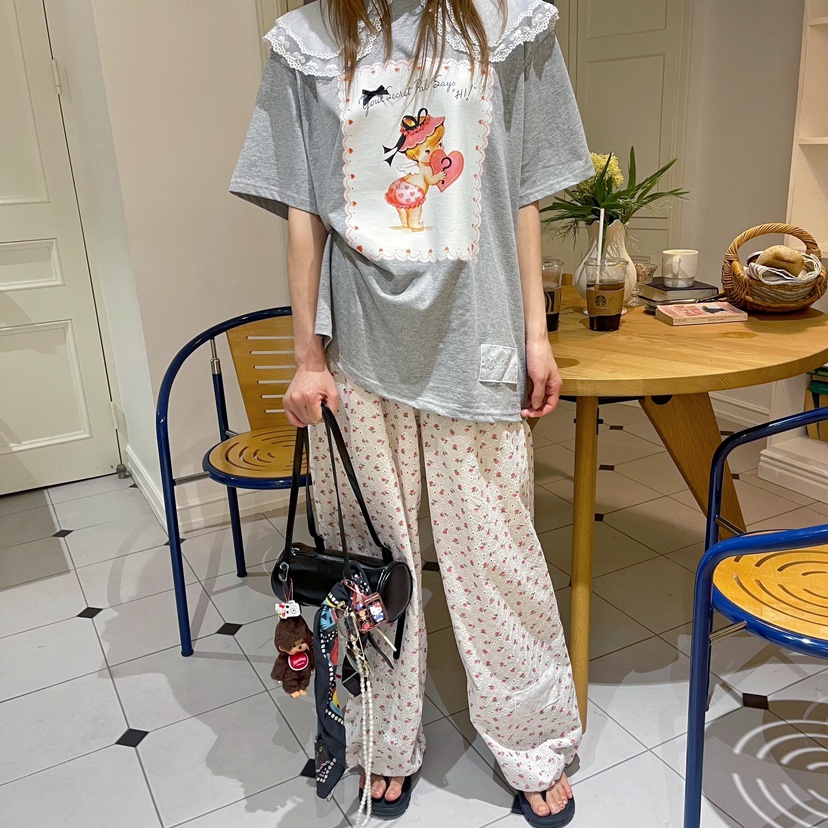 BOUTIQUE-L韓國代購㊣女裝新款休閑職業真品時尚25春夏休閑褲BOUTIQUE-L休閑褲