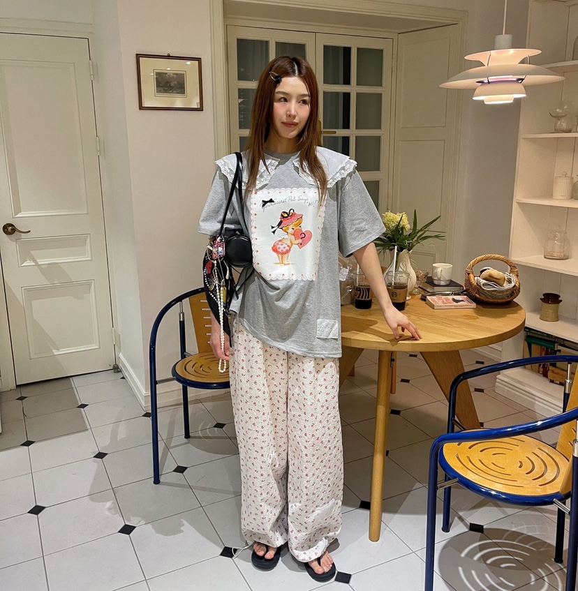 BOUTIQUE-L韓國代購㊣女裝新款休閑職業真品時尚25春夏休閑褲BOUTIQUE-L休閑褲