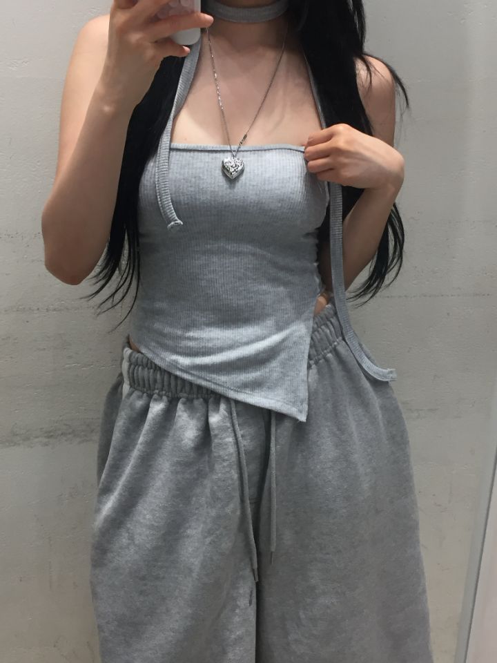 mars東大門㊣代購女裝新品熱賣25春夏休閑人氣吊帶背心含脖帶mars吊帶/背心