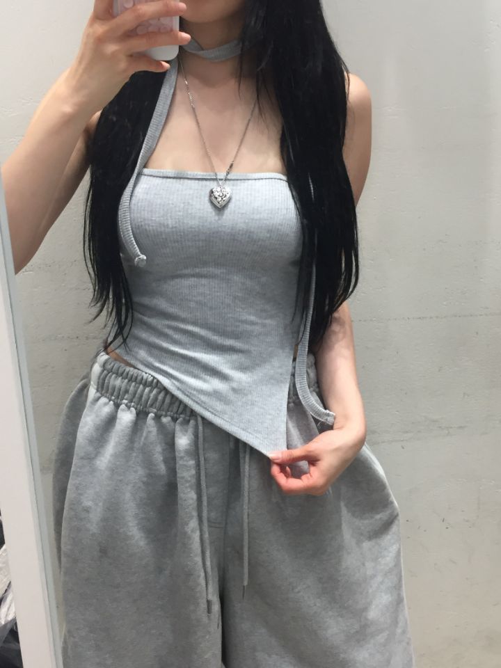 mars東大門㊣代購女裝新品熱賣25春夏休閑人氣吊帶背心含脖帶mars吊帶/背心