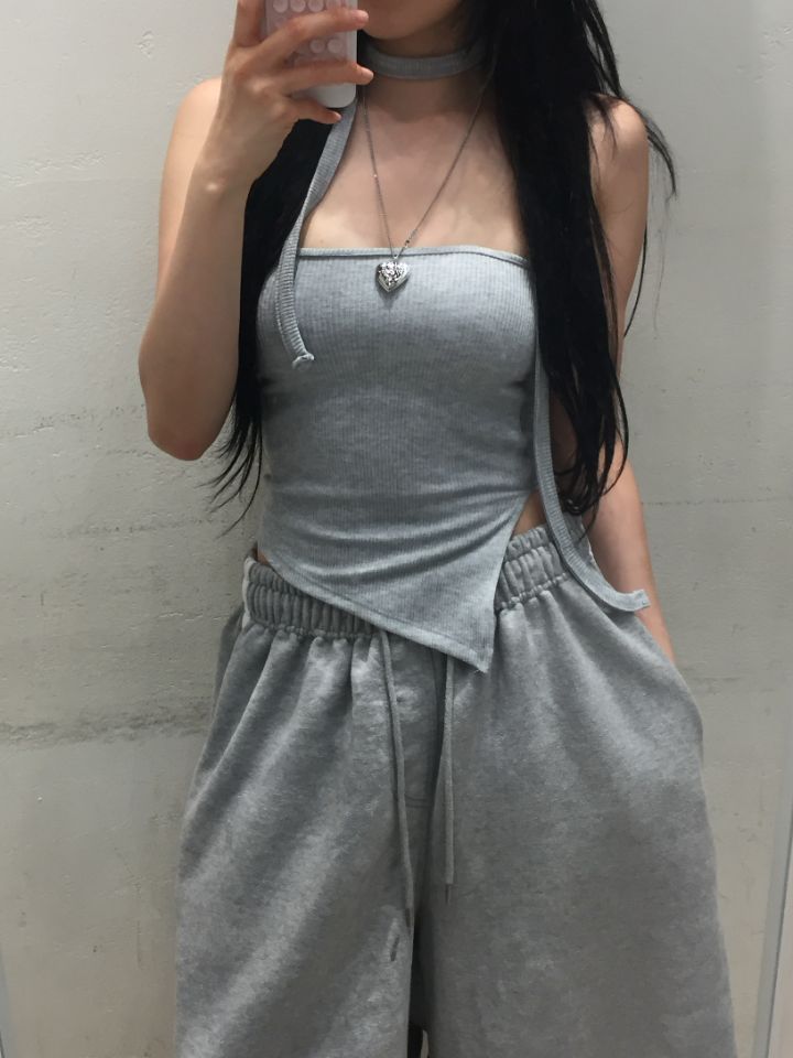 mars東大門㊣代購女裝新品熱賣25春夏休閑人氣吊帶背心含脖帶mars吊帶/背心