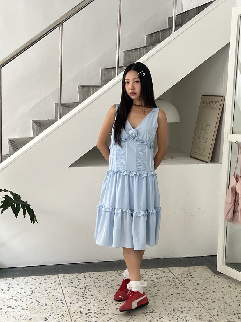 SUNDER MARKET東大門㊣實拍女裝新品人氣25春夏熱賣連衣裙SUNDER MARKET連衣裙圖色1