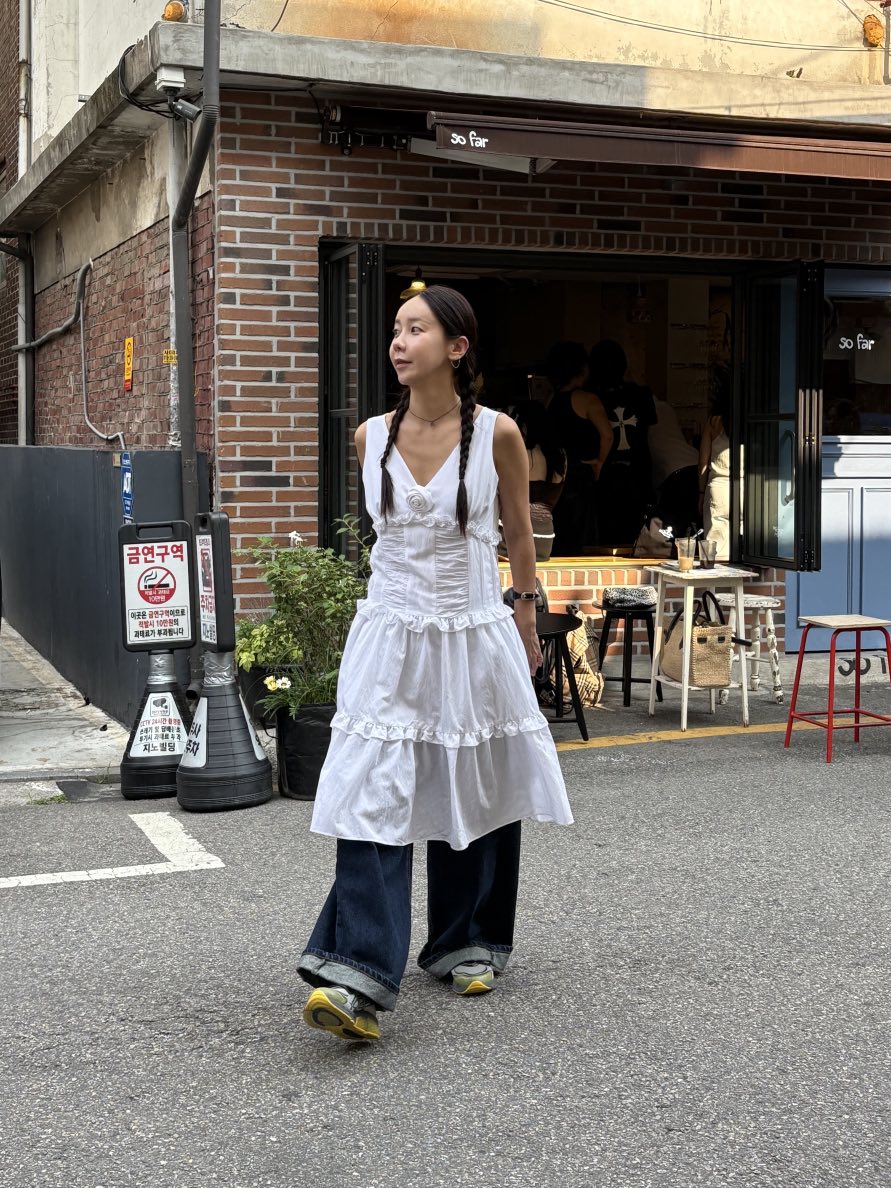 SUNDER MARKET東大門㊣實拍女裝新品人氣25春夏熱賣連衣裙SUNDER MARKET連衣裙圖色2
